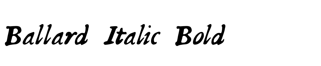 Ballard Italic Bold